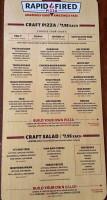 Rapid Fire Pizza menu