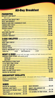 Buzz Inn Steak House menu