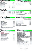 Pickens Pizza And More menu