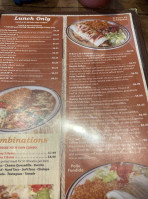 Cancun Mexican And Grill menu