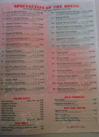 Golden Palace Restaurant menu