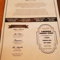 Yardbird Southern Table & Bar menu
