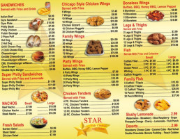 Star Fish Chicken Gyros menu