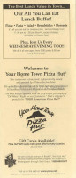 Tony's Pizza Hagerstown menu