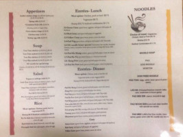 Nc Noodle menu