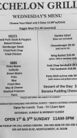 Echelon Grill menu