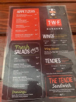 Twf Burgers menu