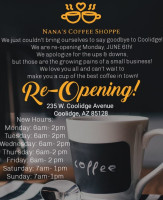 Nana's Coffee Shoppe food