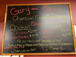 Gary Meg's Chicken Ribs menu