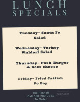 The Panelle Seafood Steakhouse Lounge menu