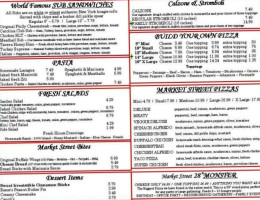 Market Street Pizza menu