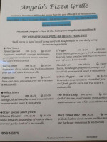 Angelo's Pizza Grille menu