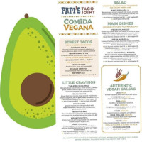 Papi's Tacos menu