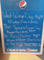 Hillbillys Wing Shack Jax Beach menu