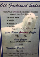 Polar Bear Sweet Treats And Eatery menu