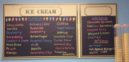 Jordan Pond Ice Cream Fudge menu