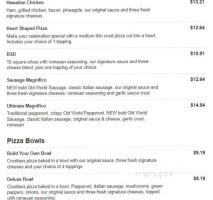 Marco's Pizza menu