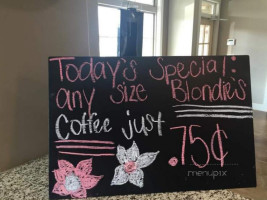 Blondie's Coffee Shop menu