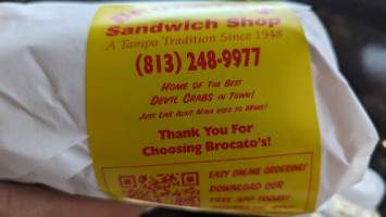 Brocato's Sandwich Shop food