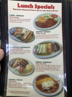 Taquerias Arandinas menu