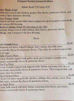 Pompeii Pizzeria menu