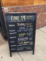 One19 Craft Kitchen And Brewery menu