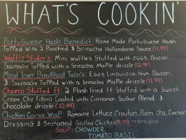 What's Cookin menu