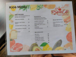 The Square Cafe menu