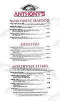 Anthony's Fish menu