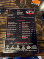 Fairvue Pizza Pub menu