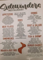 Sidewinders menu