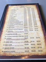 Arctic Pizza menu