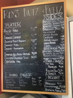 Roy's Nutz Buttz menu