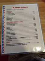 Kathys Kafe menu