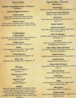 Chris' Cafe menu