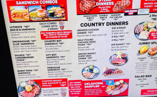 Swadley's B-q menu