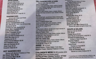 Armstrong's menu