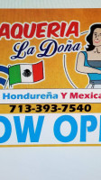 Taqueria La Dona Comida Hondurena Y Mexicana food