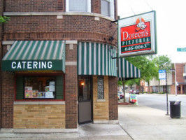 Pudgy's Pizza Sandwiches outside