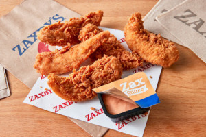Zaxby's Chicken Fingers Buffalo Wings inside