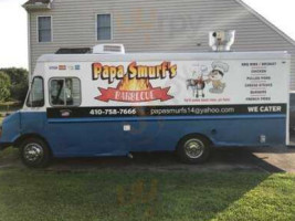 Papa Smurfs Bbq Food Truck food
