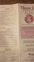 Thuan Loi menu
