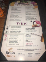 The Brass Tap menu