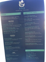 Bab Korean Fusion menu