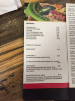 Lindsay's Cafe menu