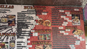 Atexcac Mexican menu