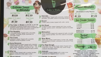 Cake 'n Shake menu