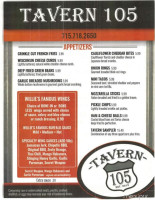 Tavern 105 menu