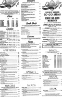 Louie-g's Pizza menu