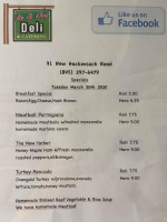 In Out Deli Catering menu